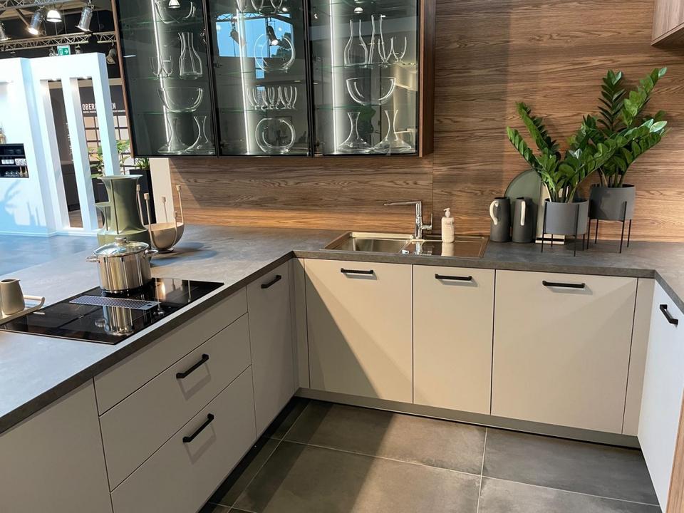 ❌L-Form Küche❌Eiche & Graphit❌ Echtlack Hochglanz❌ große Farbwahl