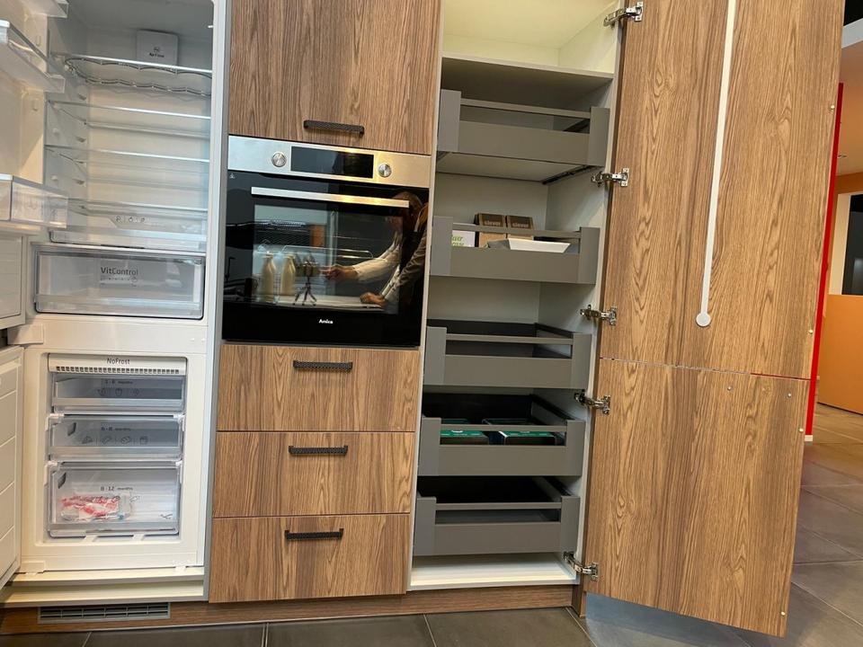 ❌L-Form Küche❌Eiche & Graphit❌ Echtlack Hochglanz❌ große Farbwahl - Bild 11