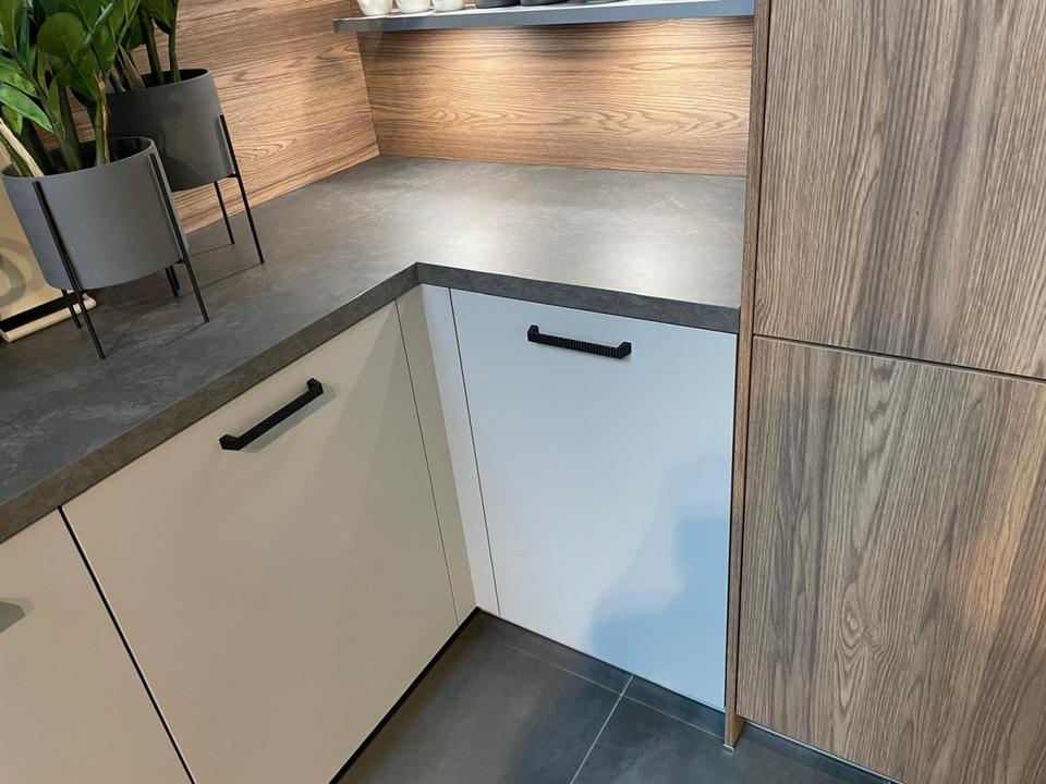 ❌L-Form Küche❌Eiche & Graphit❌ Echtlack Hochglanz❌ freie Farbwahl - Bild 8