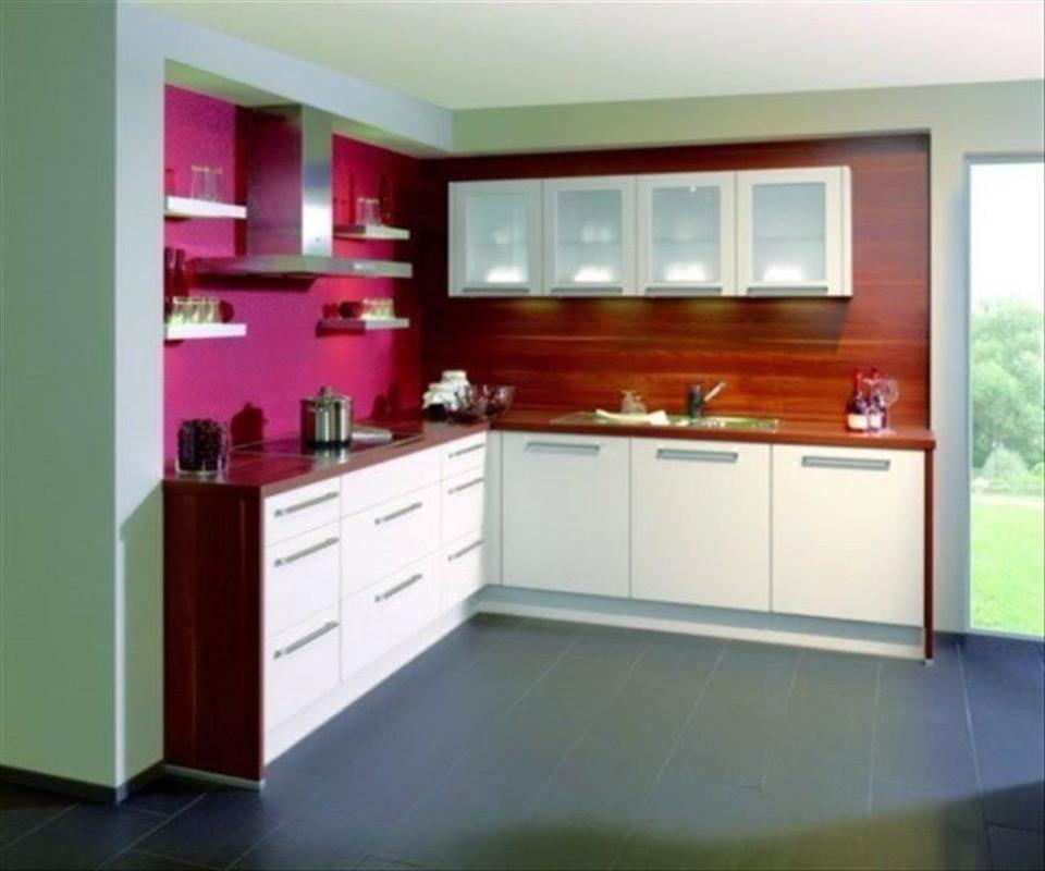 ❌Winkelküche❌Einbauküche L-form Weiß-Nußbaum❌individuell planbar❌ - Bild 2