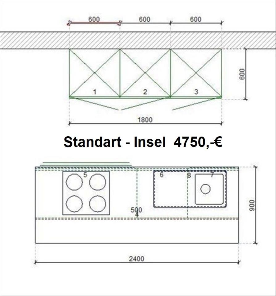 Neu❌ Einbauküche mit Insel ❌Planbar❌ Design Küche ❌Marken Küche ❌ - Bild 7