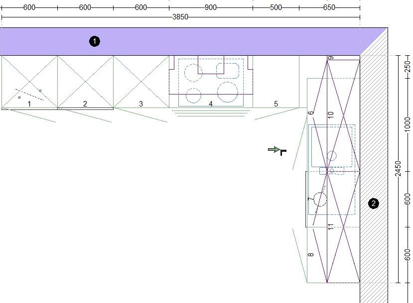 ❌L-Form Küche❌Eiche & Graphit❌ Echtlack Hochglanz❌ freie Farbwahl - Bild 2