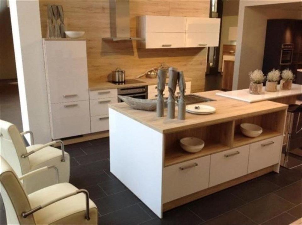 Neue Einbauküche Küche Q05 Küchenzeile Küchenblock weiß Hochglanz