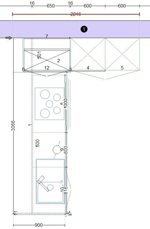 NEUE Einbauküche L-Form Insel-Küche  modern weiß grün individuell - Bild 2