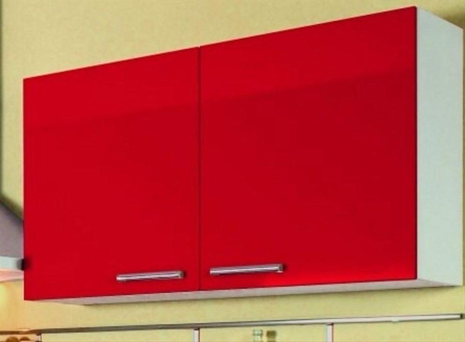 ❌4,80m Einbauküche❌Hochglanz Rot-Weiß❌Mit Wallnuss-Arbeitsplatte❌ - Bild 6