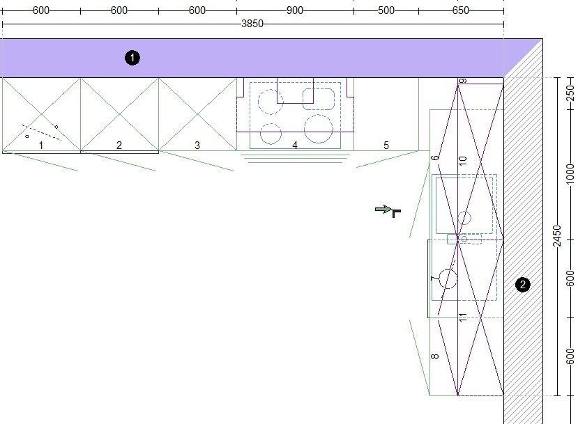 ❌L-Form Küche❌Eiche & Graphit❌ Echtlack Hochglanz❌ große Farbwahl - Bild 3