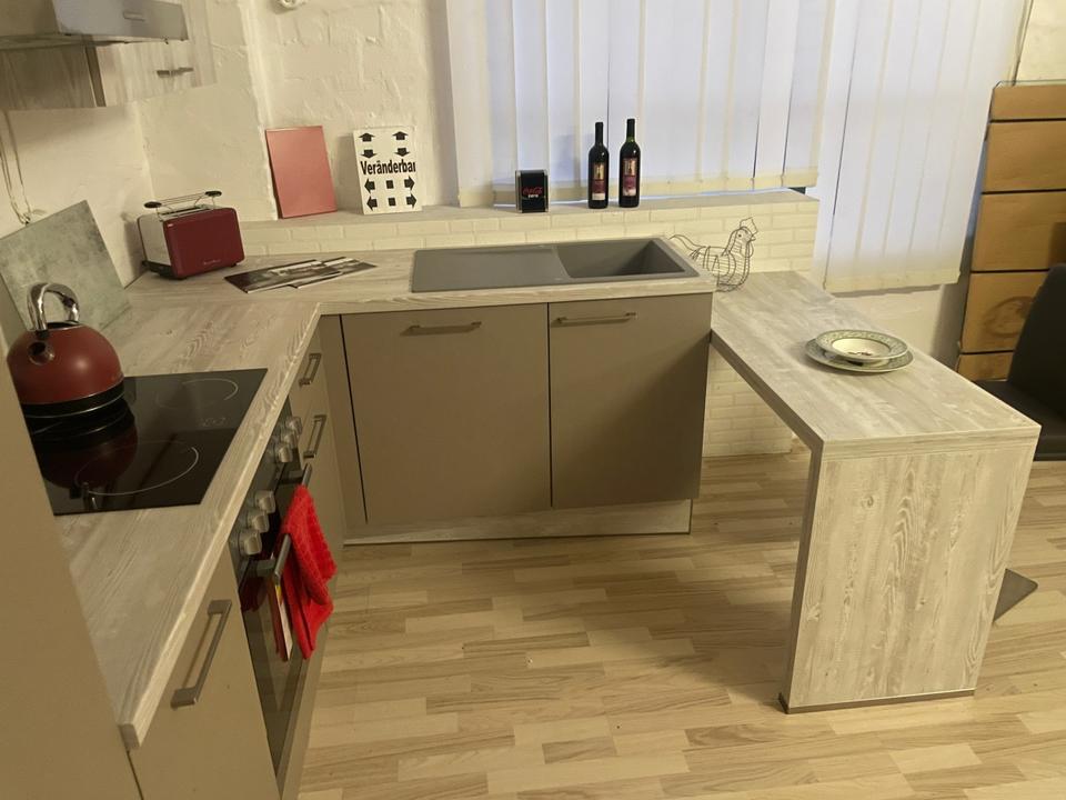 NEUE Einbauküche L-Form Küche in modern grau  275x185 individuell - Bild 3