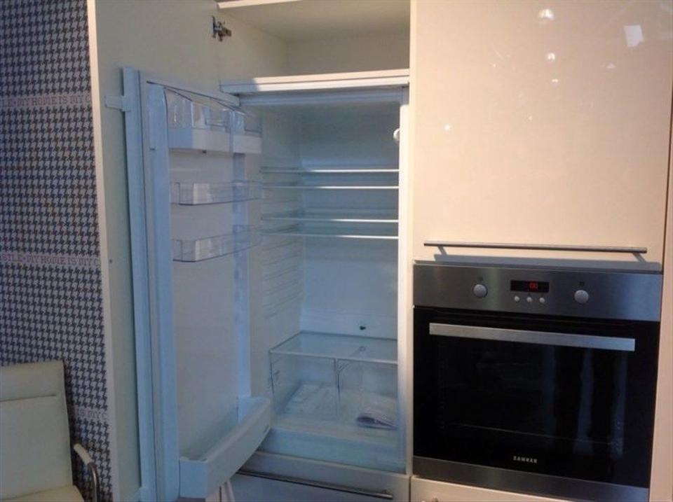 ❌4,80m Einbauküche❌Hochglanz Rot-Weiß❌Mit Wallnuss-Arbeitsplatte❌ - Bild 11