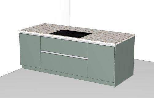 Moderne Inselküche❌ Küchenzeile ❌Einbauküche mit Bora Kochfeld - Bild 9