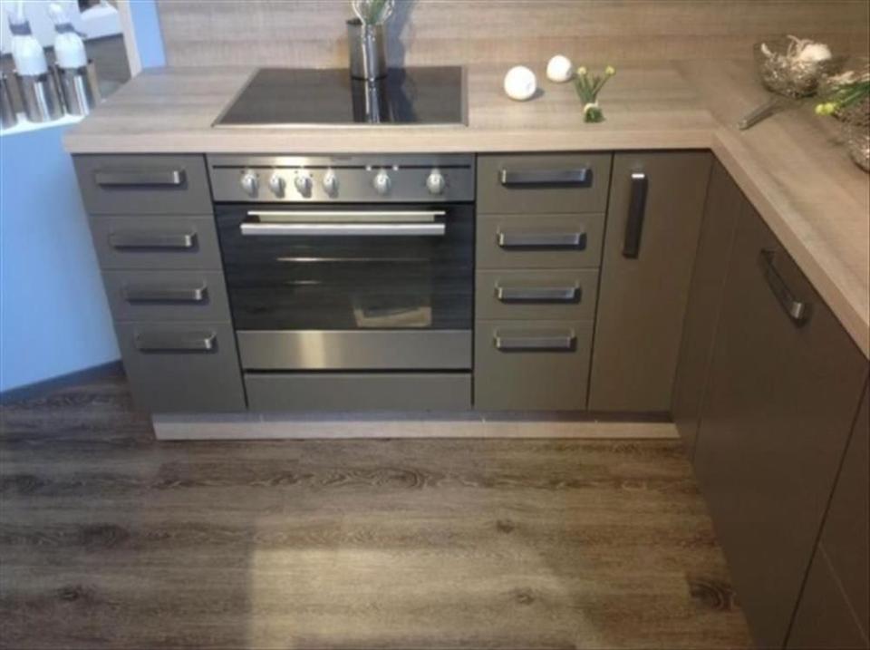 ❎ L-Form Küche NEU ❎ Steingrau & Wildeiche ❎ individuell planbar - Bild 8