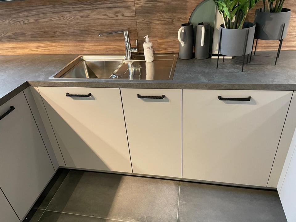 ❌L-Form Küche❌Eiche & Graphit❌ Echtlack Hochglanz❌ große Farbwahl - Bild 7