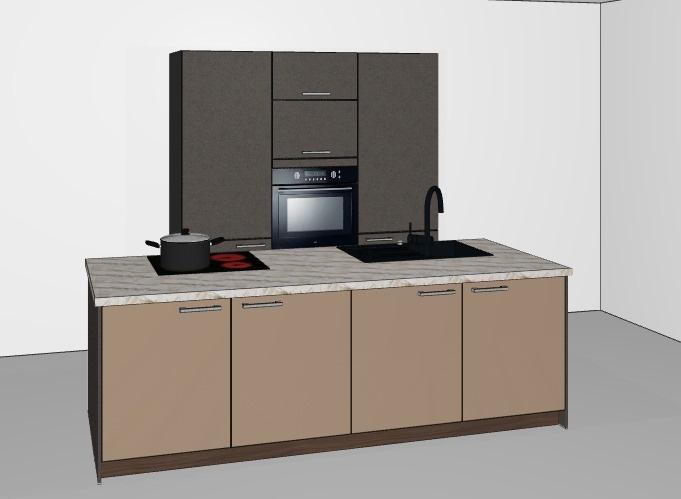 ❌InselKüche❌ Einbauküche Insel 240cm plus 180cm Hochschränke❌NEU - Bild 3