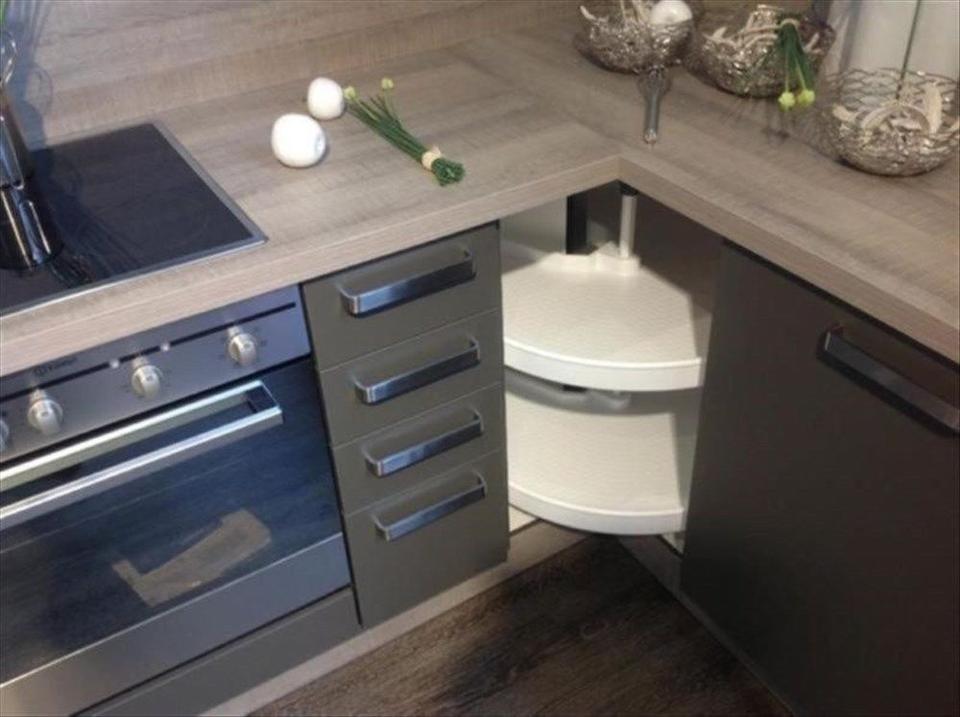 ❎ L-Form Küche NEU ❎ Steingrau & Wildeiche ❎ individuell planbar - Bild 9