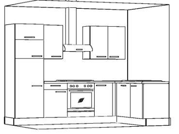❌ Einbauküche Wunsch Küche in L-Form frei planbar 300 Farben NEU❌ 275 cm x 175 cm - Bild 3