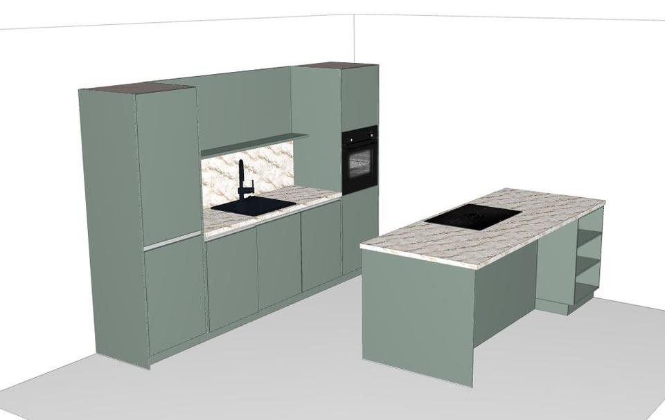 Moderne Inselküche❌ Küchenzeile ❌Einbauküche mit Bora Kochfeld - Bild 8