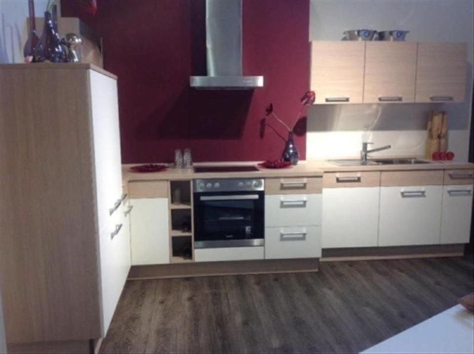 L-Form Küche ❌weiß mit Akazie ❌Einbauküche NEU 44 - Bild 11