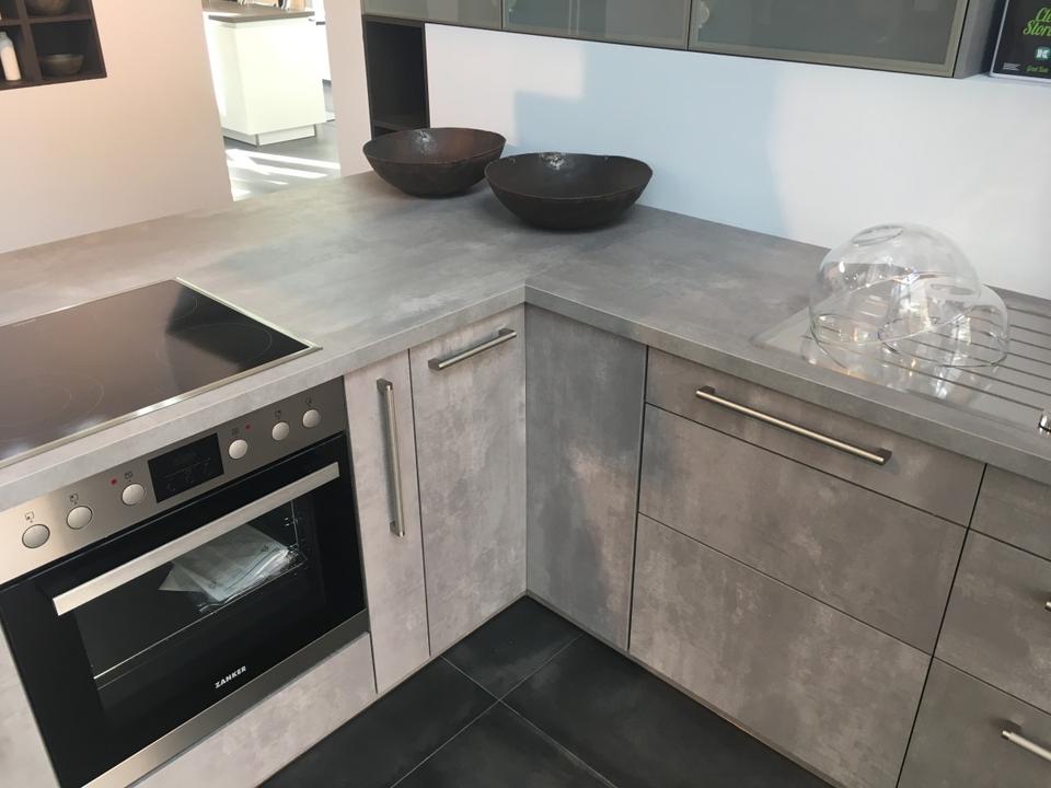 NEUE Einbauküche ❌ L-Form Küche ❌ Beton grau ❌individuell planbar - Bild 7