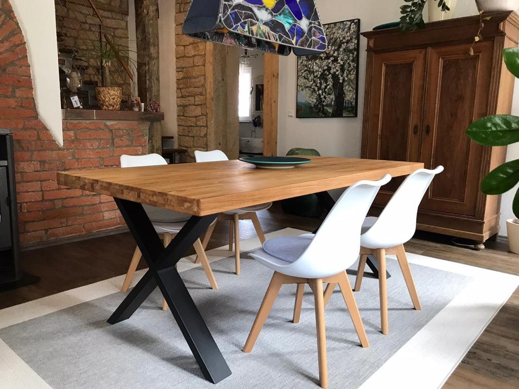 Esstisch gerade Kante